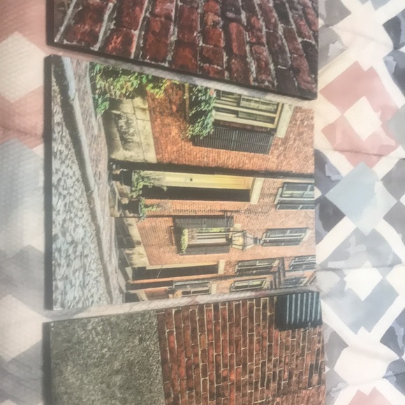 Set of 4 beautiful prints of a prominent Beacon Hill address on Acorn St.  Each - Picture 3 of 13